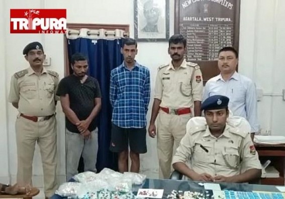2 Arrested by Agartala NCC Police from Goyala Basti with Drugs, Yaba